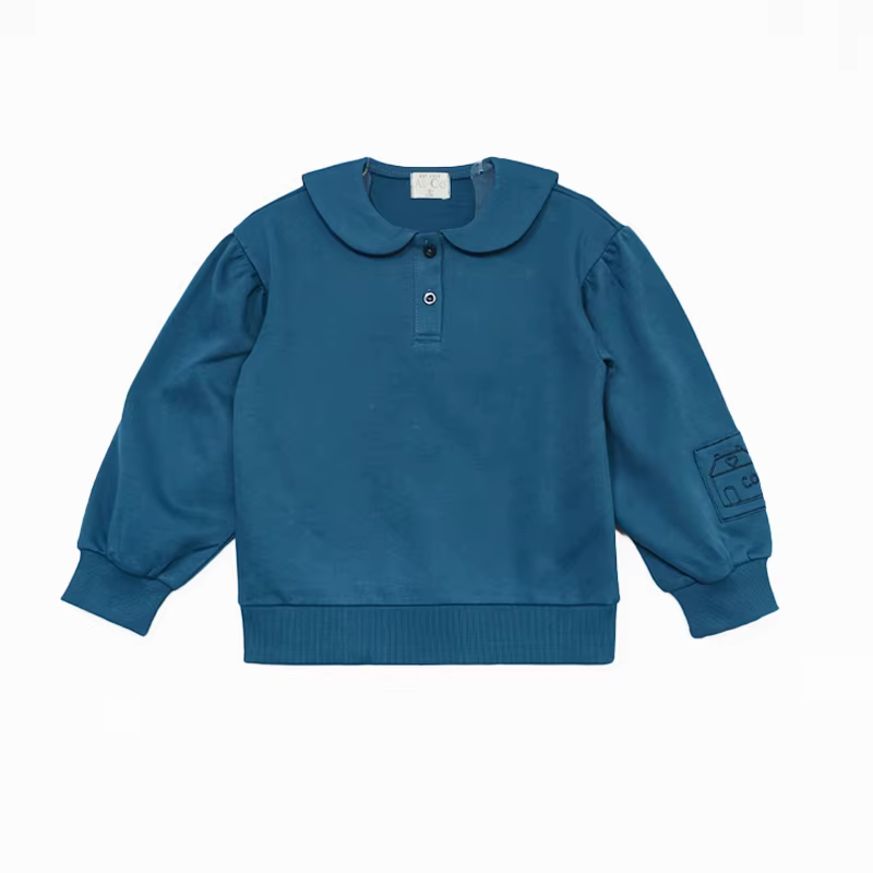 Teal & Lavender – Girl Sailor Top – Ali & Co AW26