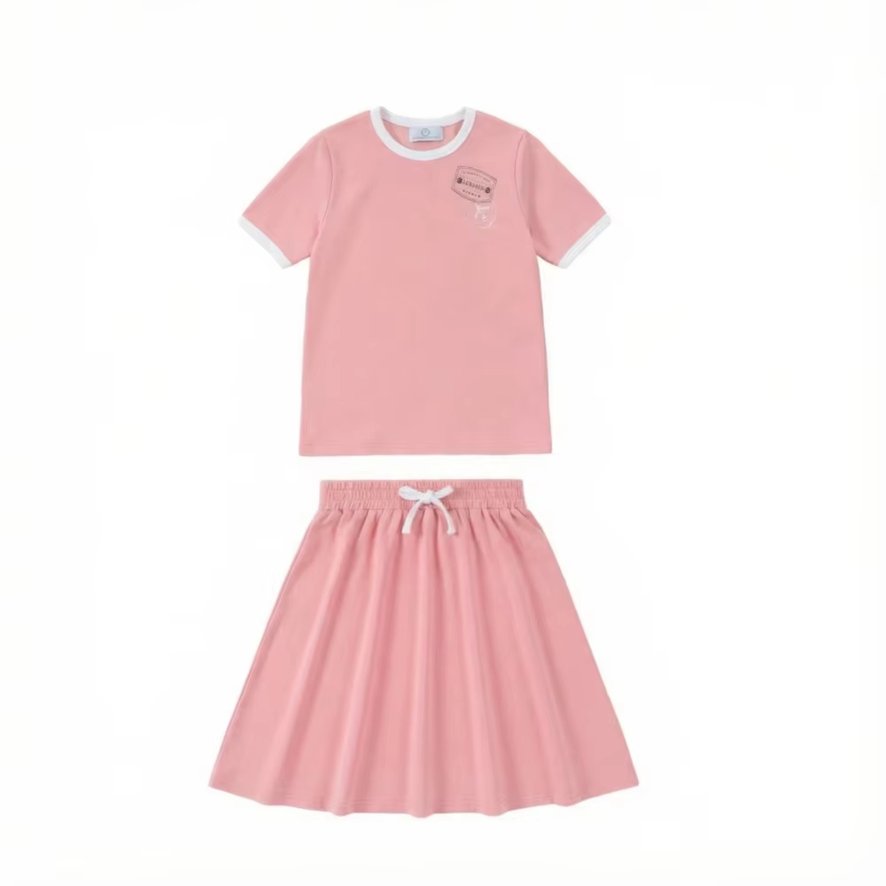 Ringer Stamp Jersey Cotton Collection – Short Sleeve Set