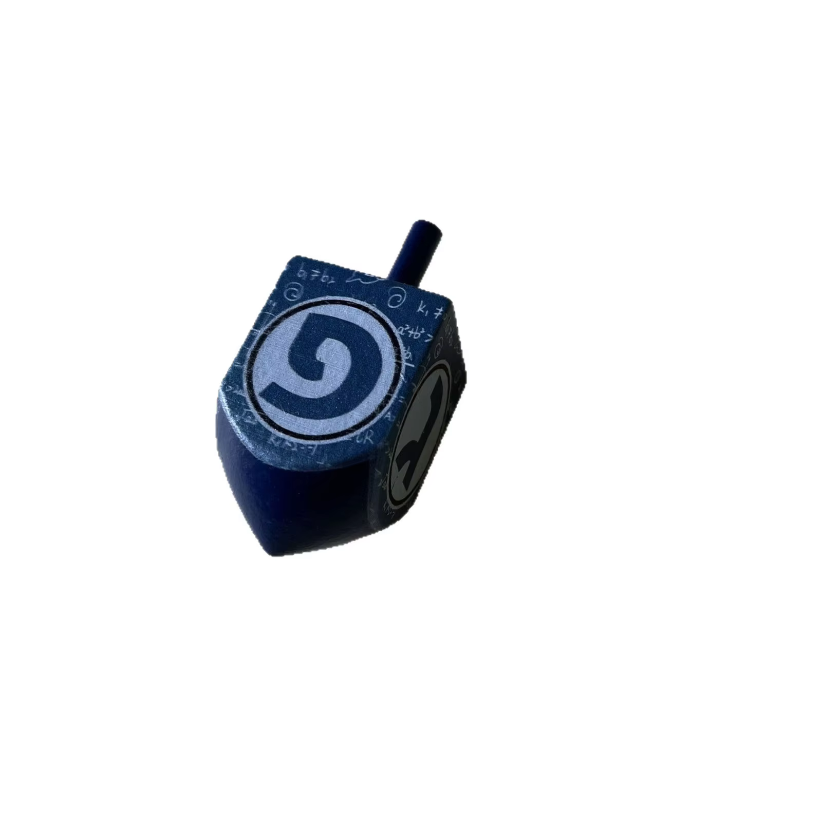 Navy Wooden Dreidel Set – 6 Pack