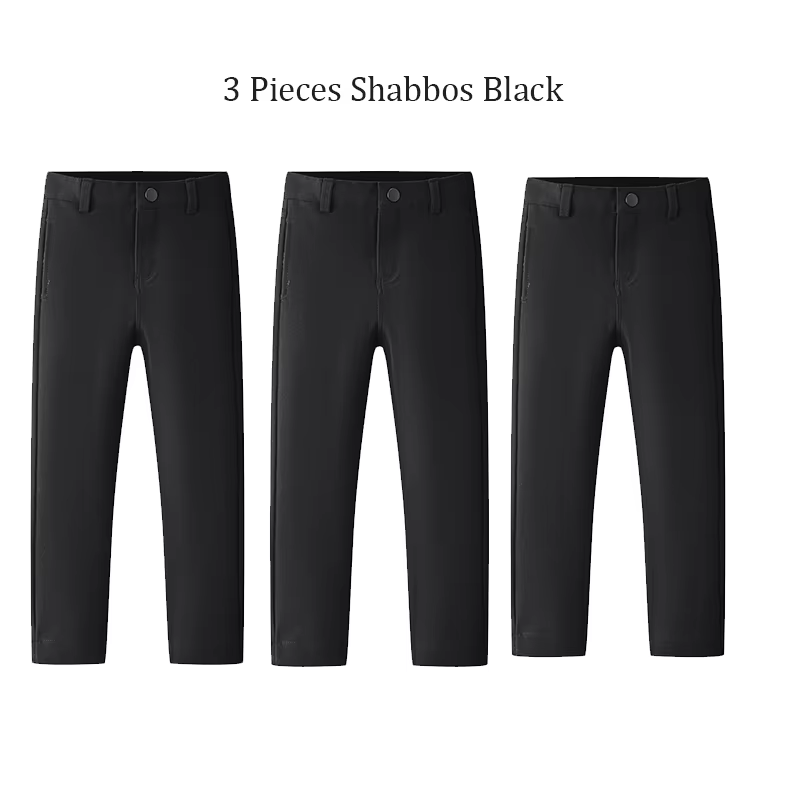 Black & Navy Stretch Trousers – Navy Shabbos — image 5