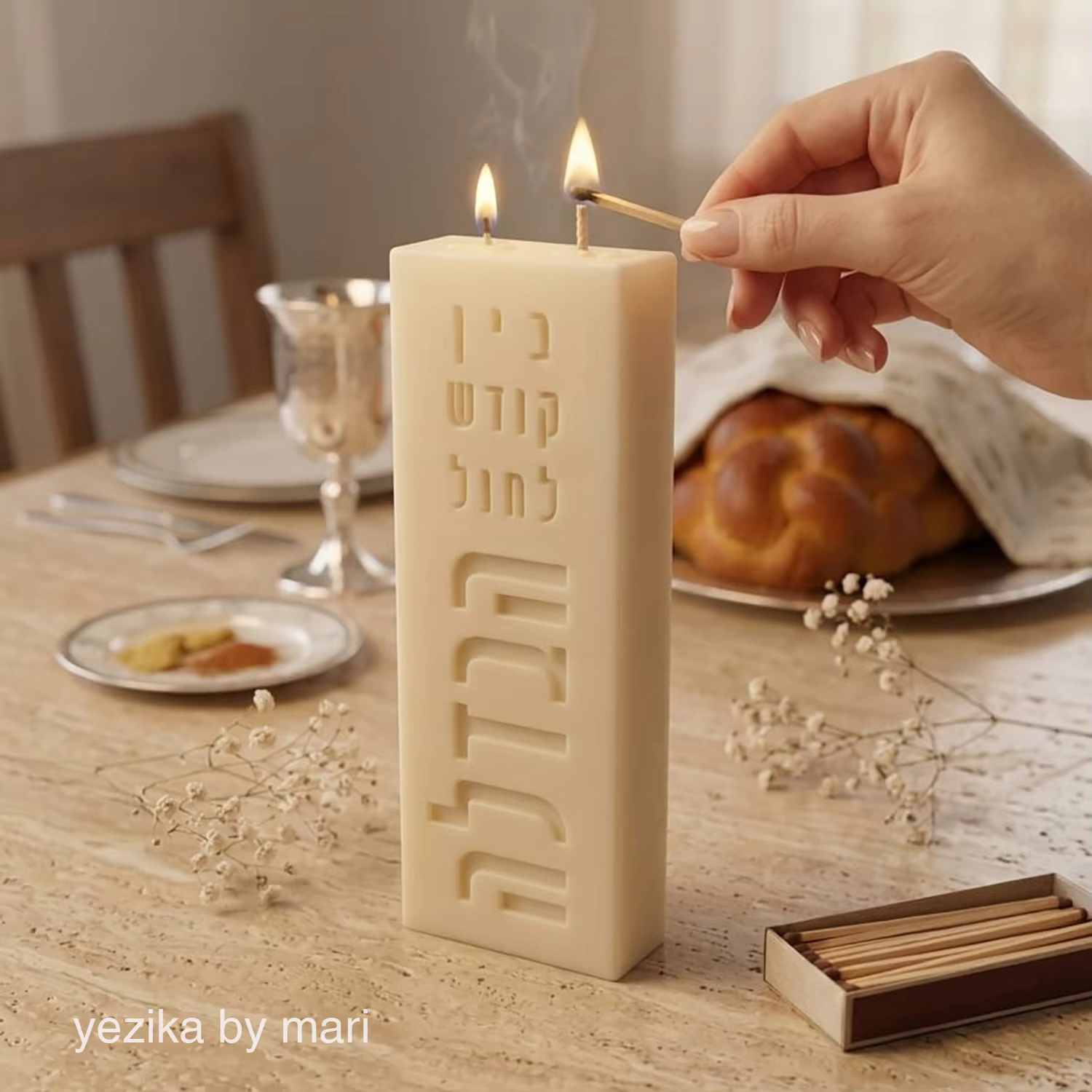 Havdalah Candle Silicone Mould