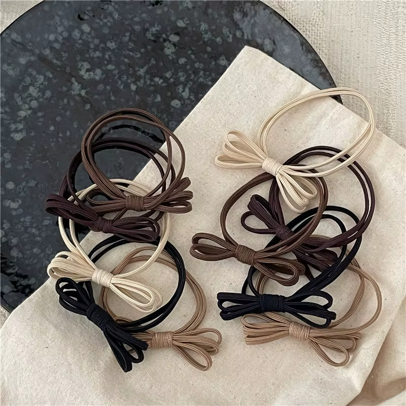 5Pc Geometric Scrunchies For Women Cotton Blend Elastic Hair — image 2