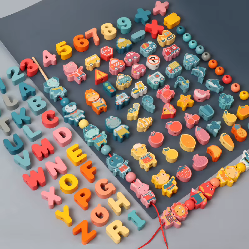 Wooden Lacing Beads — image 2