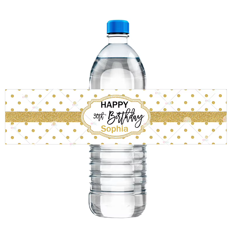 Personalised Gold Bottle Labels — image 6