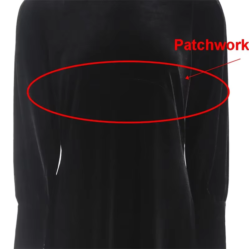 Velvet Patchwork Maxi Dress — image 2