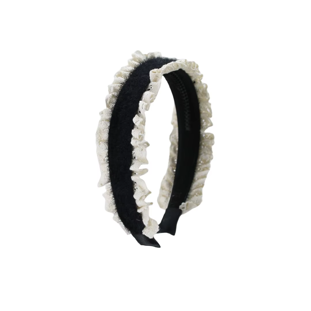 Black Velvet Bow Headband Headband — image 5