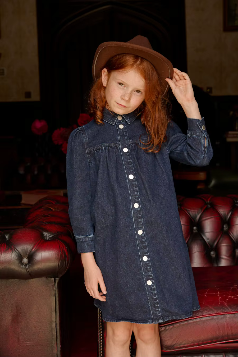 Denim Varsity Collection – Blue Mockneck — image 7
