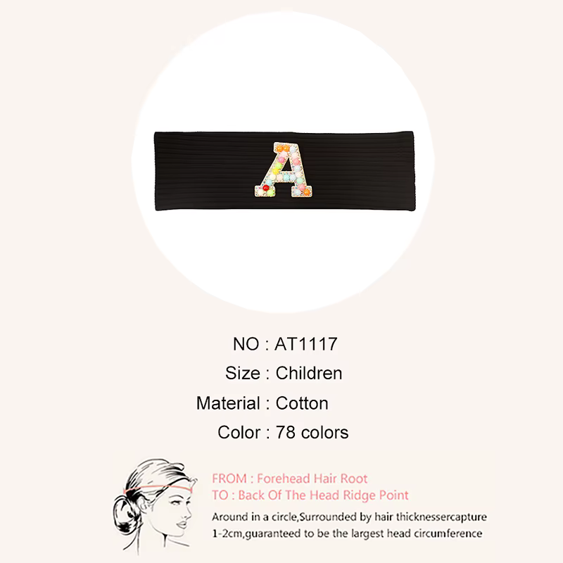 Ribbed Letter Baby Headband — image 6