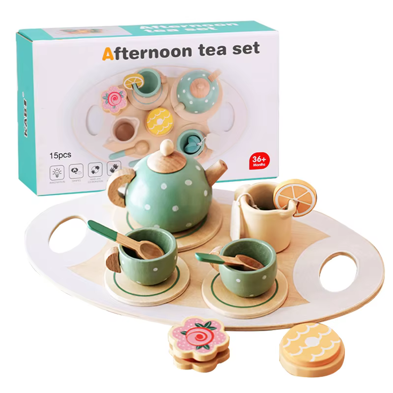 Wooden Tea Set