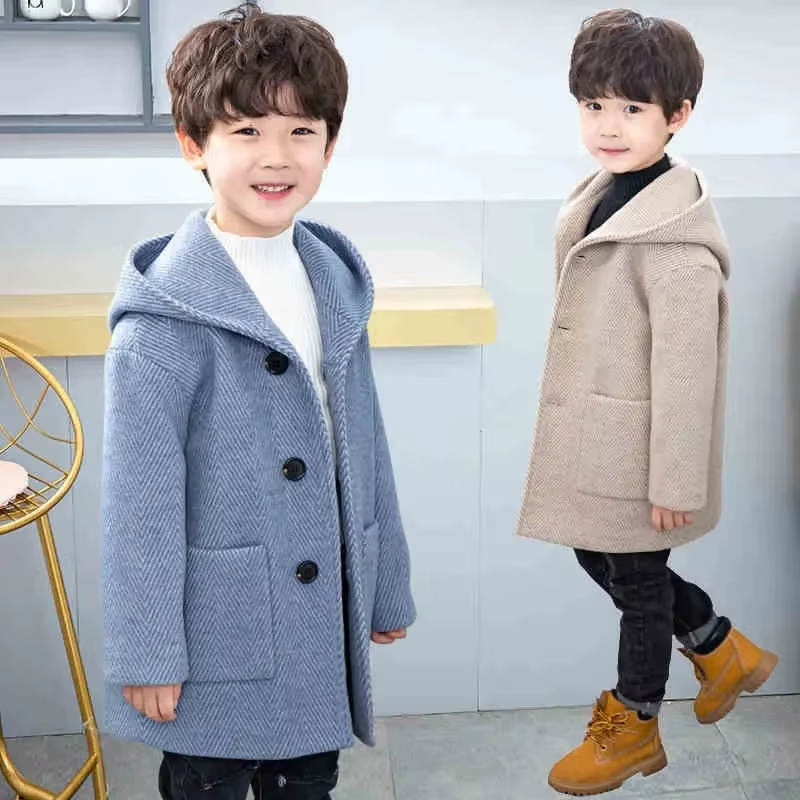Boys' Wool-Style Winter Jacket