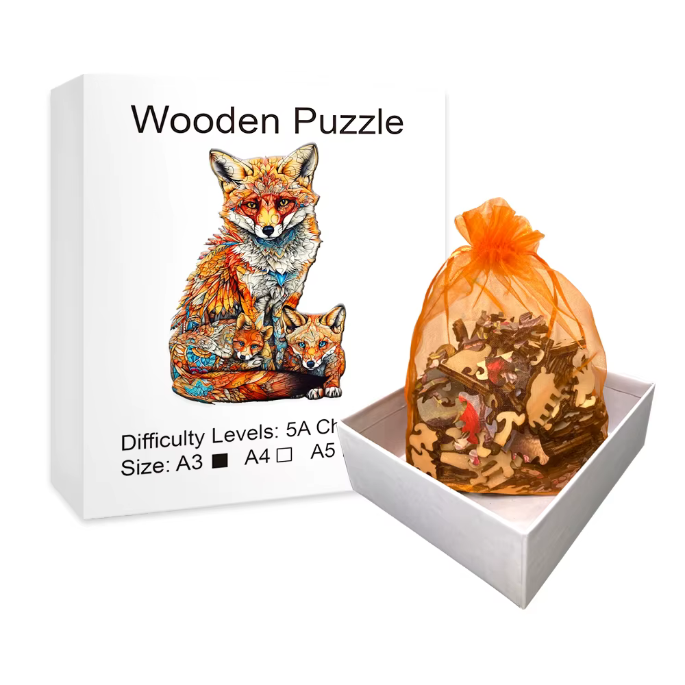 Fox Family Wooden Puzzle — image 2