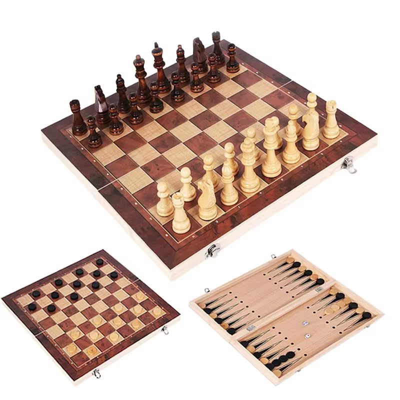 3-in-1 Chess, Draughts & Backgammon — image 4
