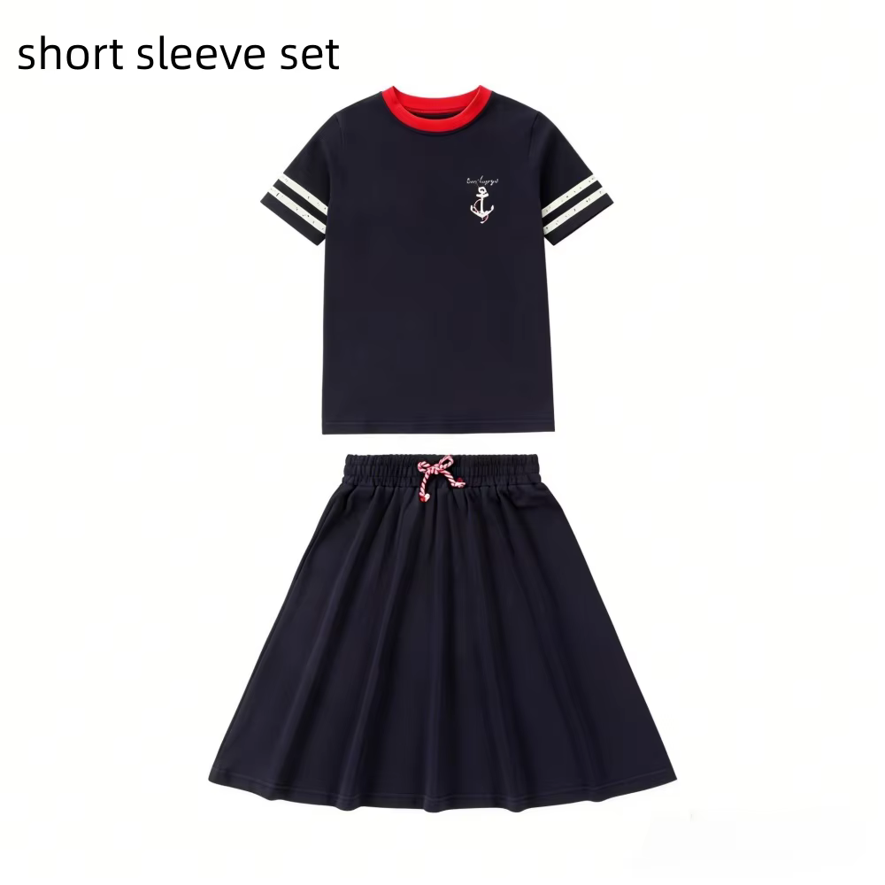 Nautical Jersey Cotton Collection – Short Sleeve Set