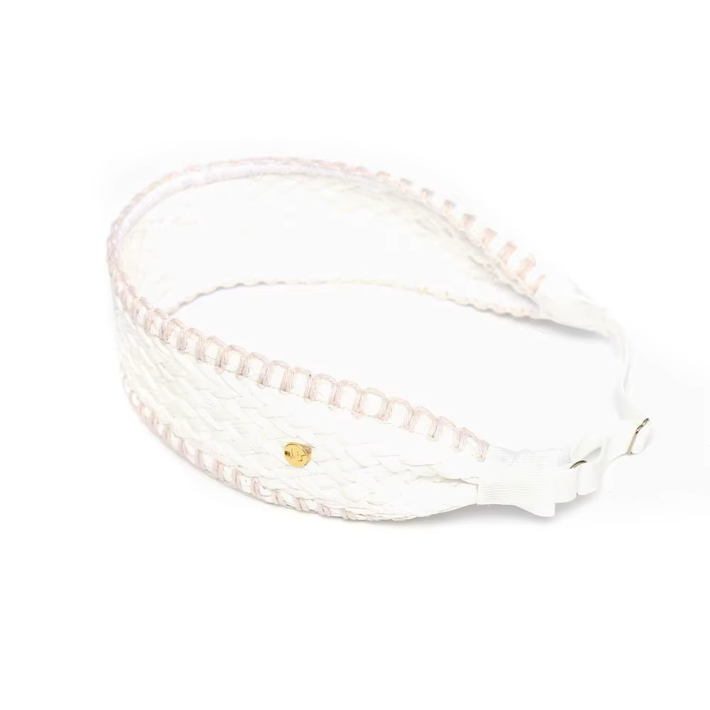 AP burlap hair accessories – W Beige Band