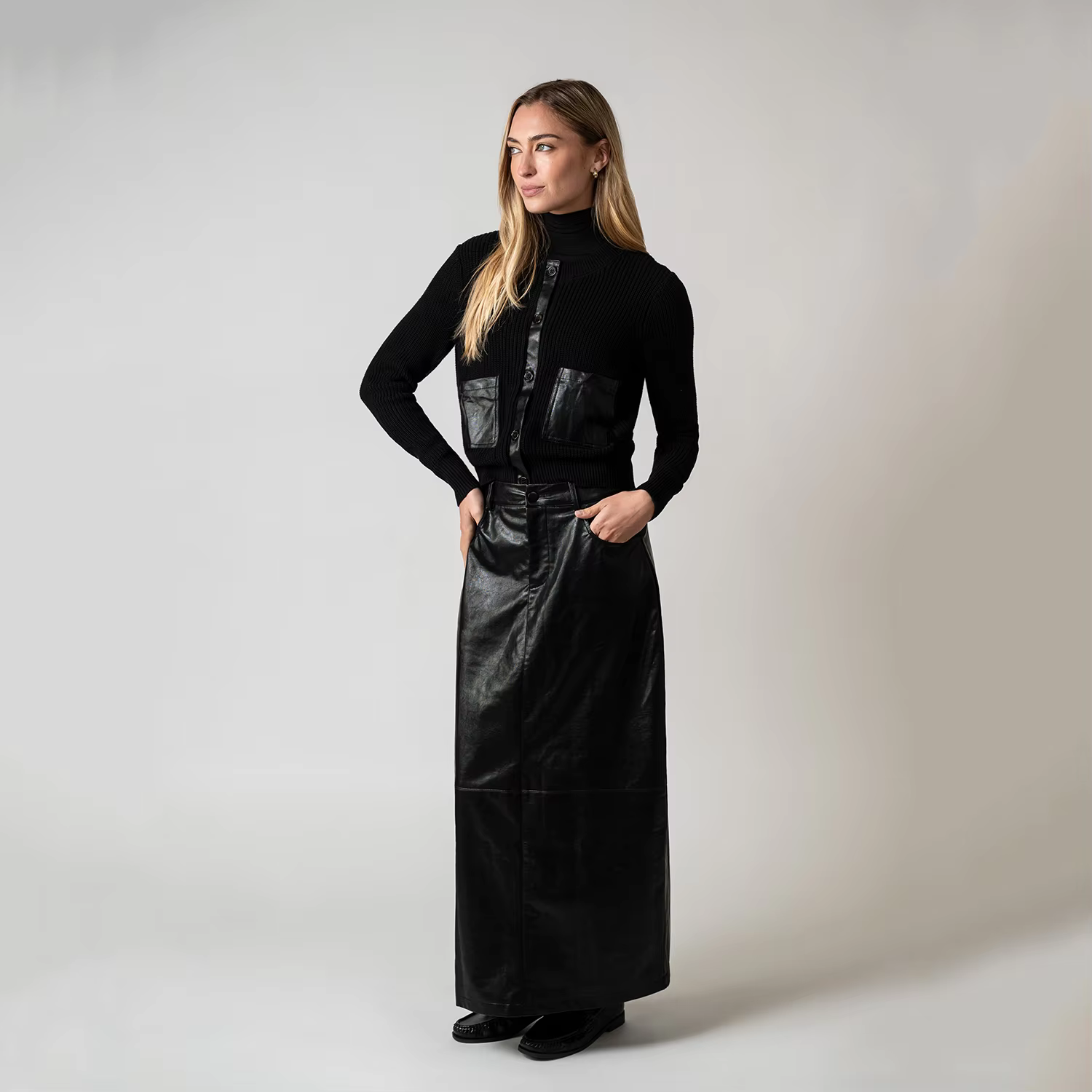 Brown Leather Skirt — image 4