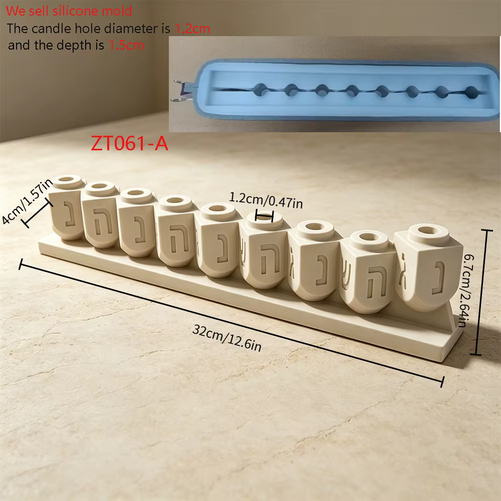 Chanukah Silicone Mould – Debossed Design