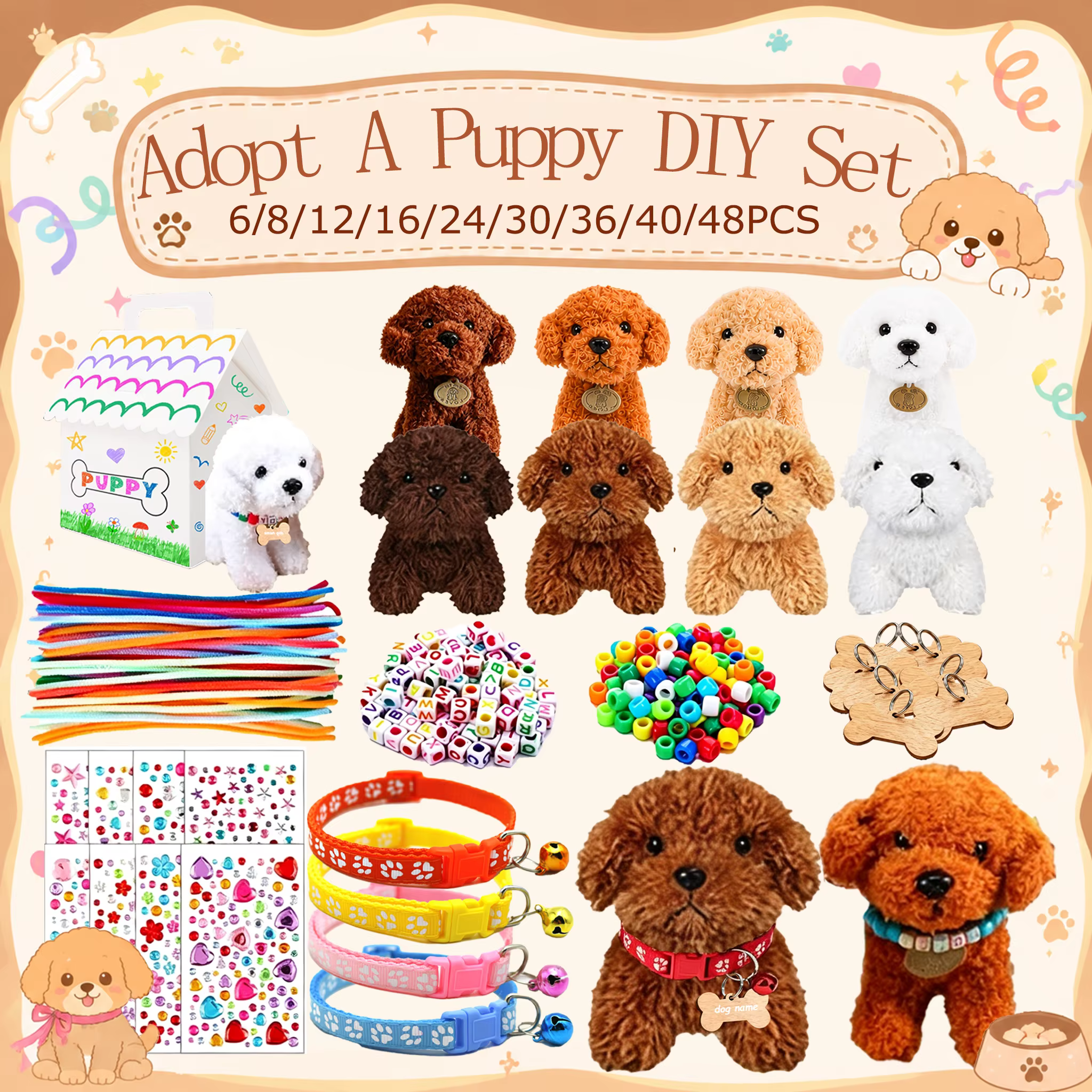 Adopt-a-Puppy Party Favour Set