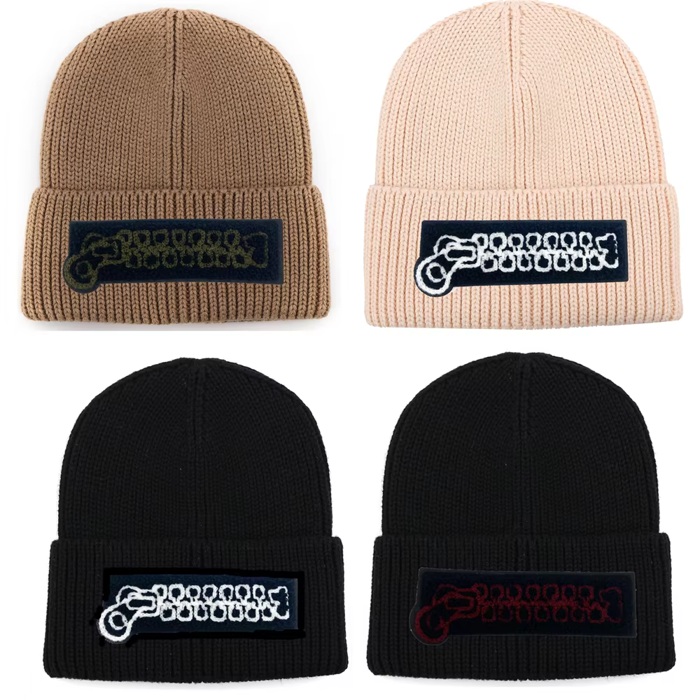 Baby Zip-Detail Knit Beanie