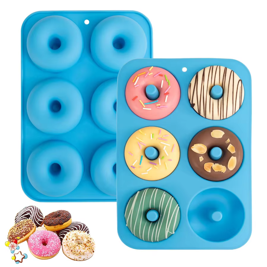 6-Cavity Silicone Donut Mould