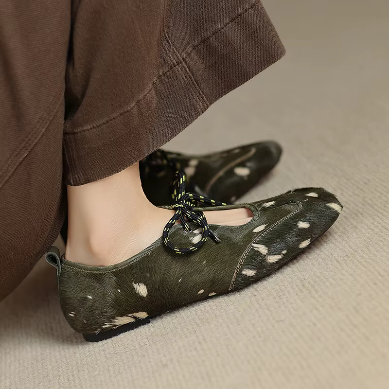 Animal Print Mary Jane Flats — image 2