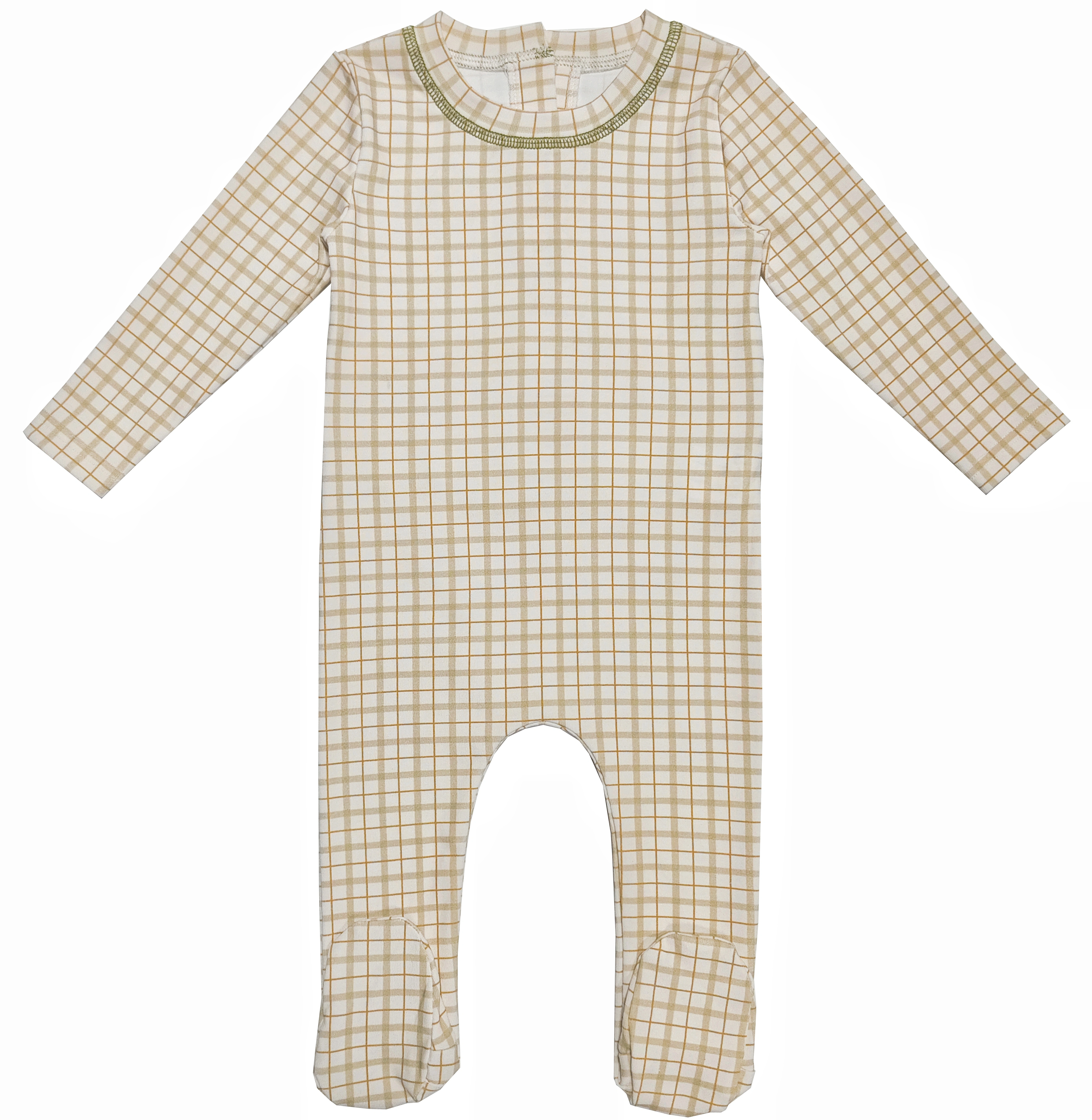 The Print Loungewear – Boy Plaid Romper – Ali Specials AW26