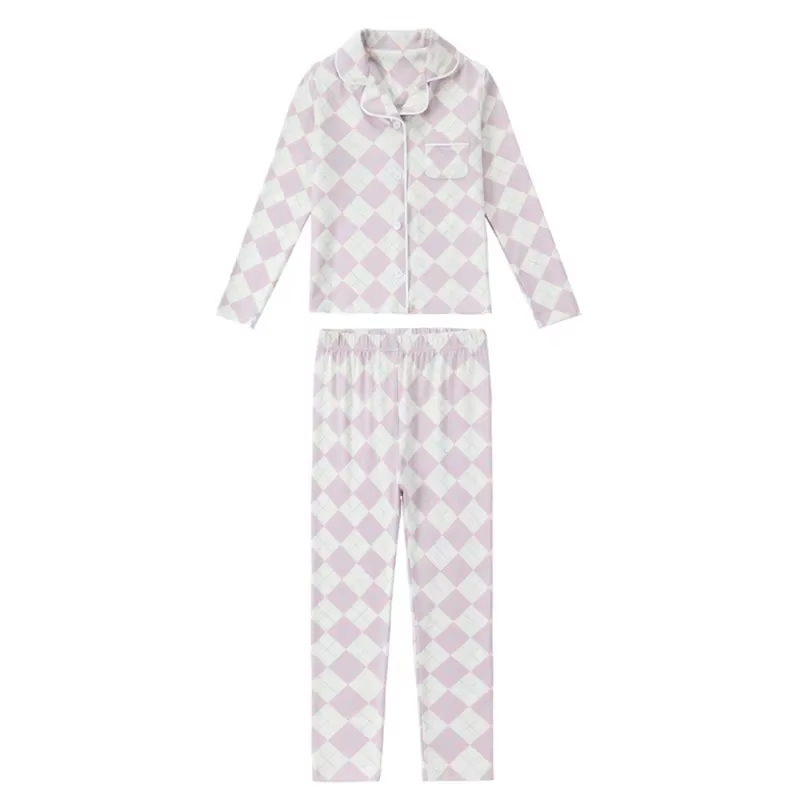 Argyle Pyjamas – Pink Set