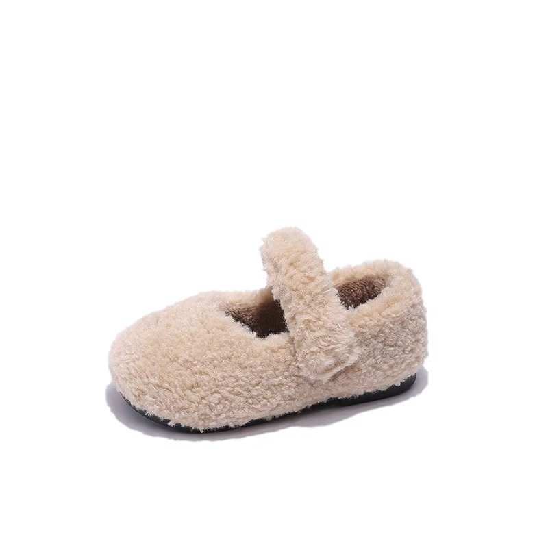 Girls' Plush Fur Moccasins — image 5
