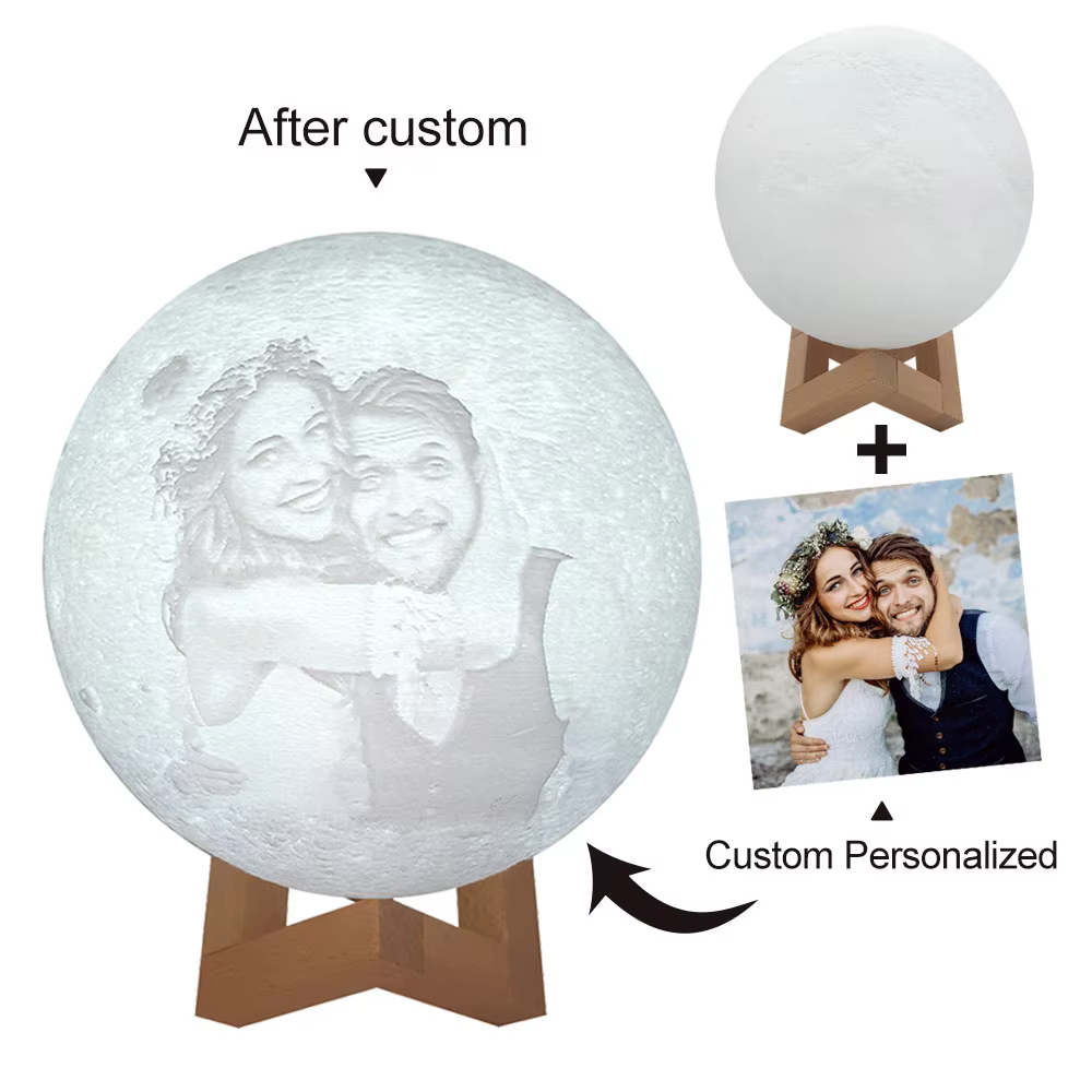 Personalised 3D Moon Lamp — image 2
