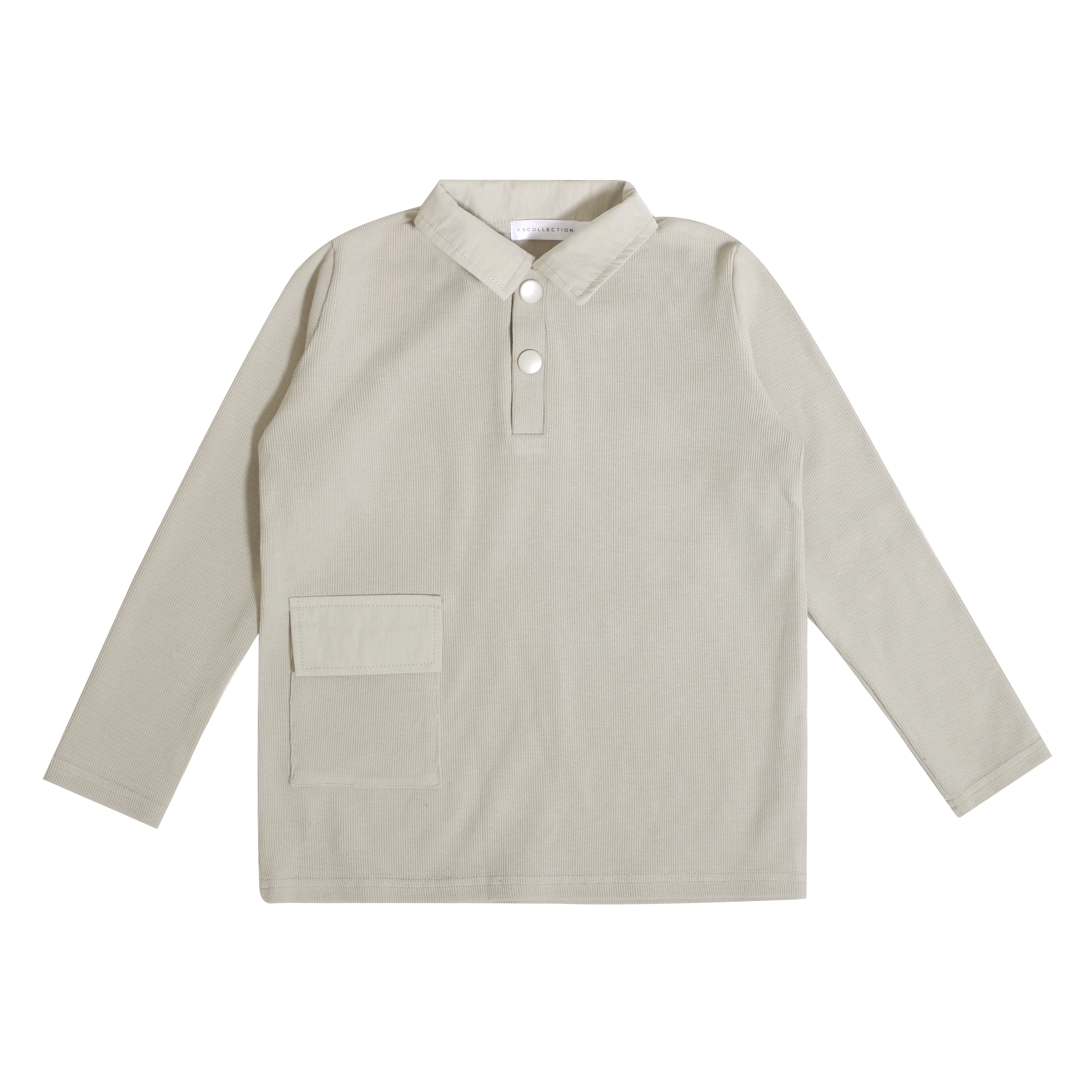 The Garden Collection – Taupe-LongsleevePolo