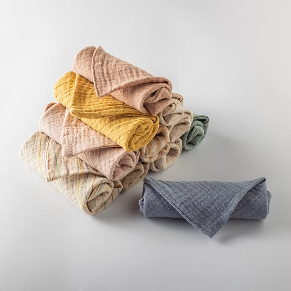 6-Layer Cotton Baby Washcloth Set — image 3