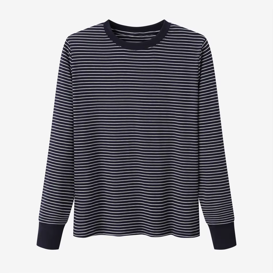 High Stretch Striped Comfortable – Navy