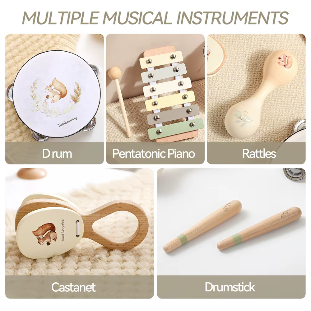 Pastel Wooden Xylophone — image 9