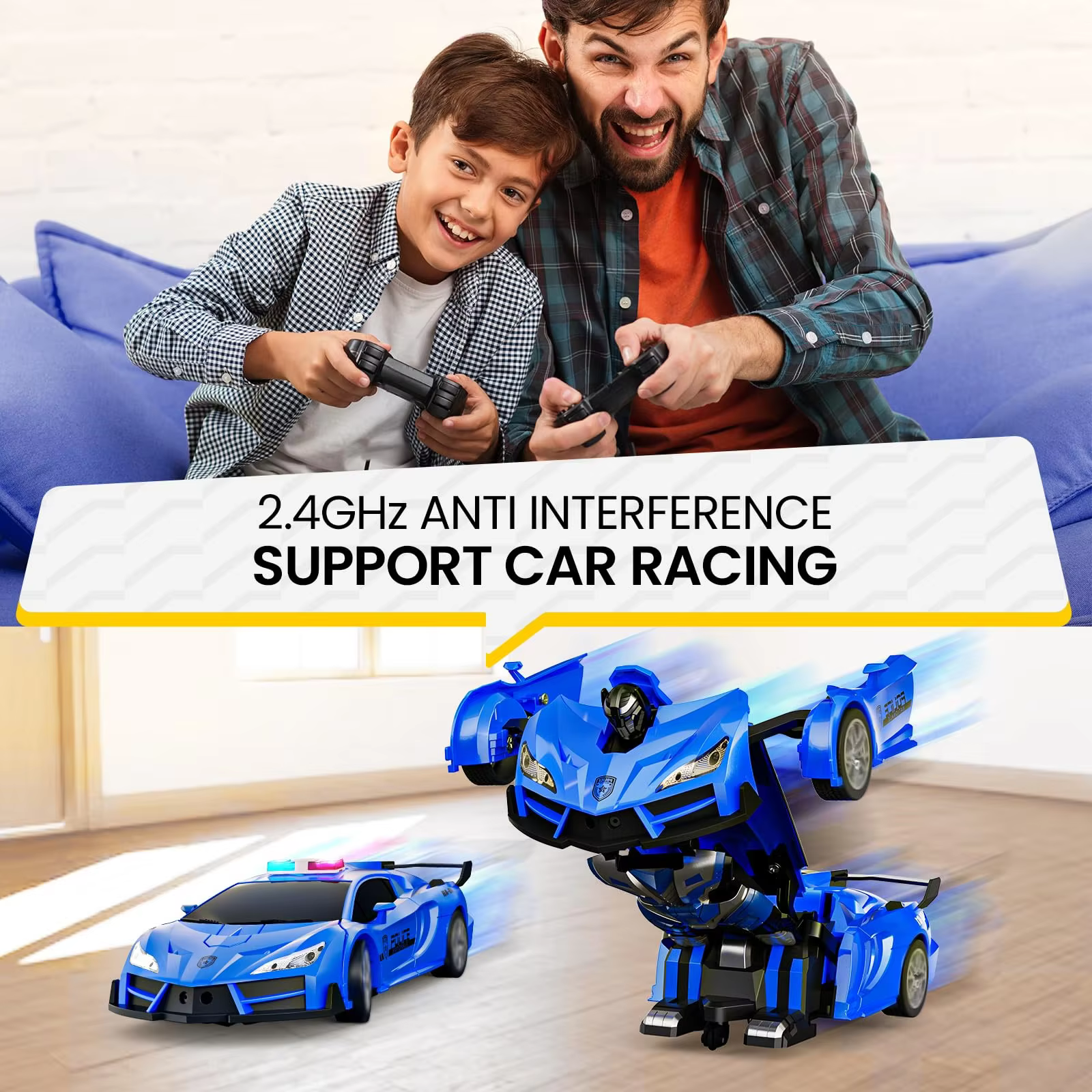 Transforming Police Car Toy — image 5