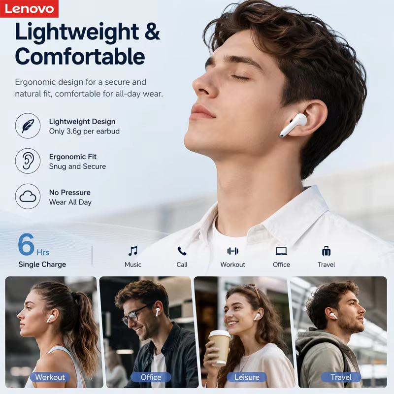 Lenovo LP40 Pro Earbuds — image 2