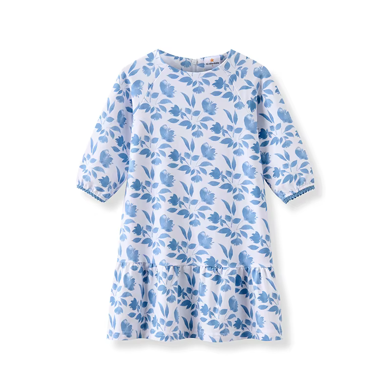 Elegant Blue Shabbos Collection – Three Quater Sleeve