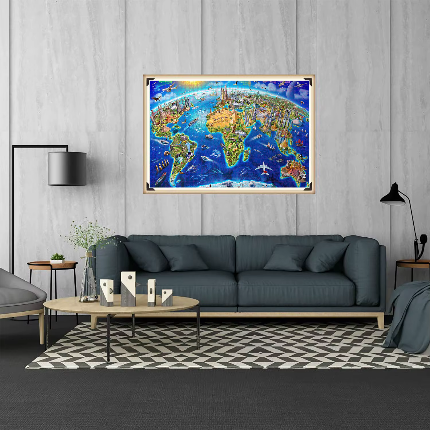 1000-Piece World Landmarks Puzzle — image 6