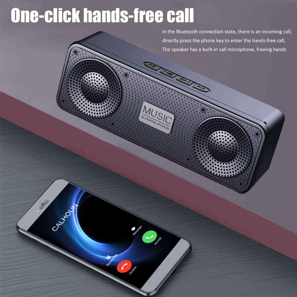 S18 Mini Speaker with Radio – Blue — image 3