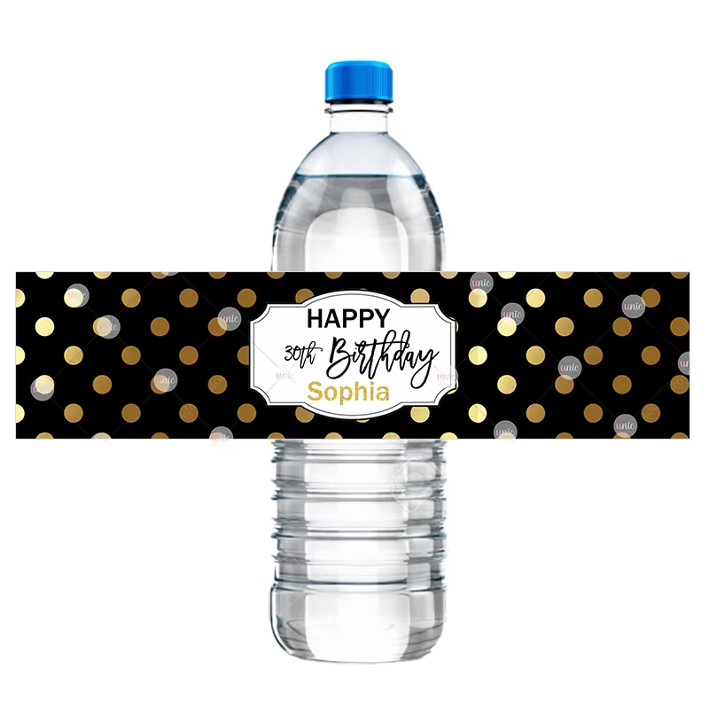 Personalised Gold Bottle Labels — image 14