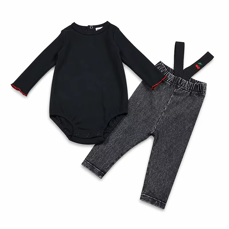 Black Denim Family – Baby Girl Set – Ali Mali AW26