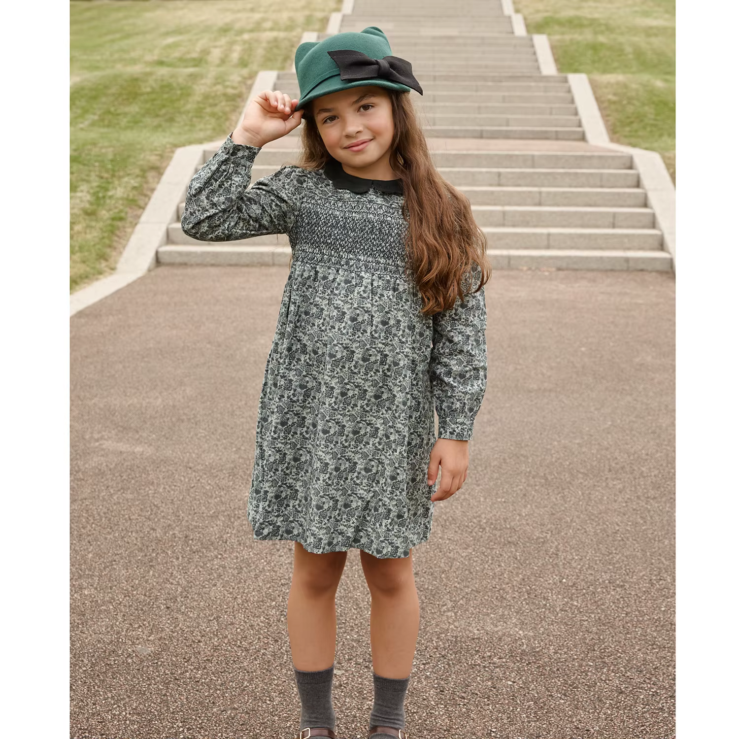 Forest Collection – Corduroy Print Dress — image 2
