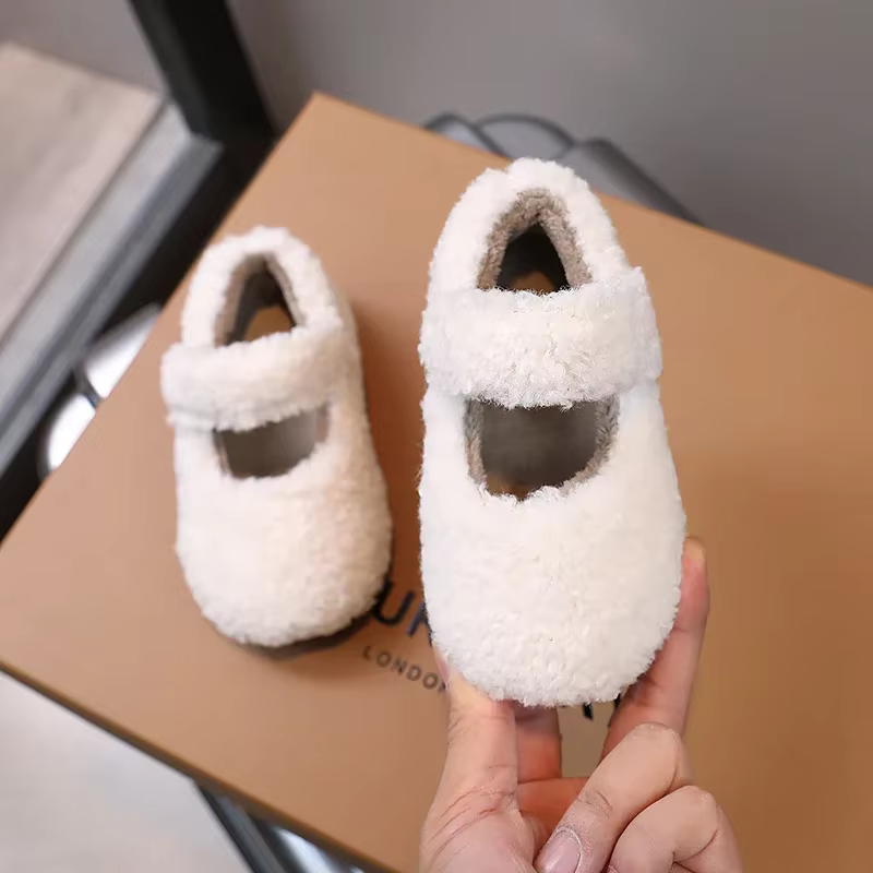 Girls' Plush Fur Moccasins — image 6