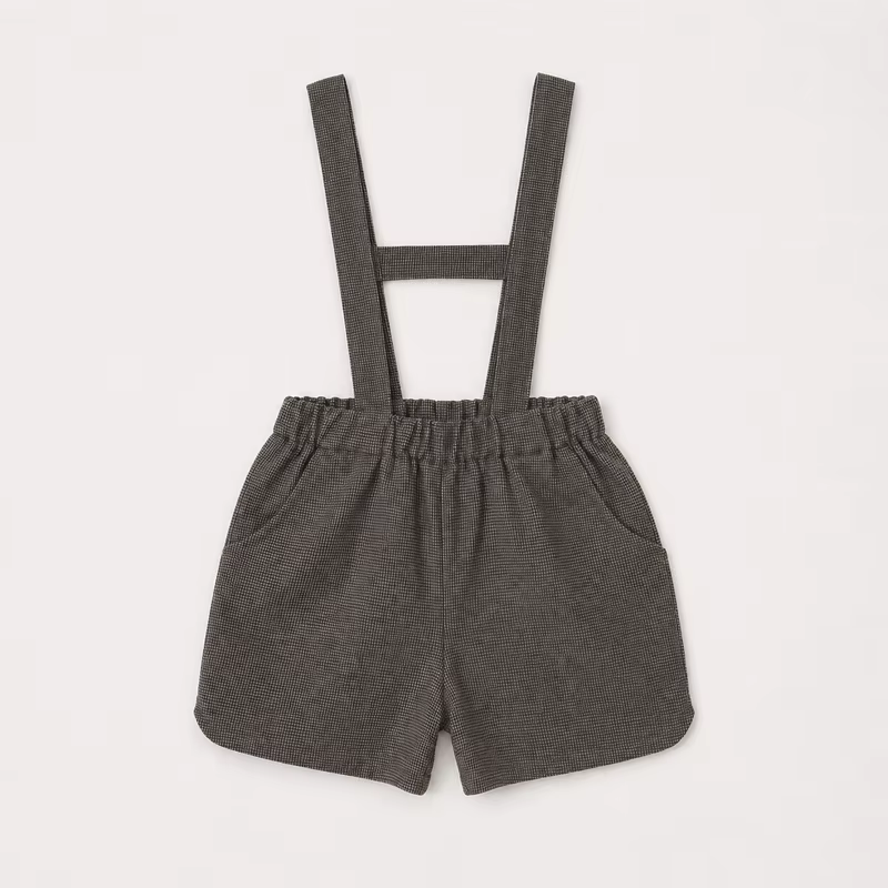 Heritage Weave Grey Suspender Shorts – Ali & Co AW26