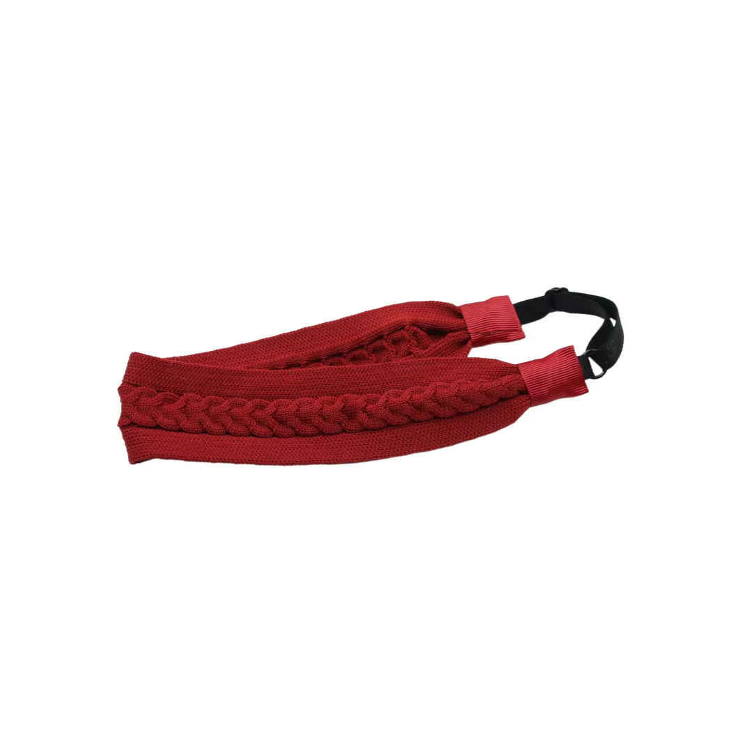Braided Knit Bow Headband Elastic Headband — image 2