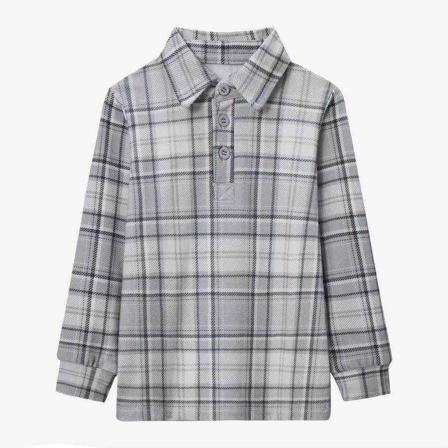 Grey Denim Collection – Plaid Shirt