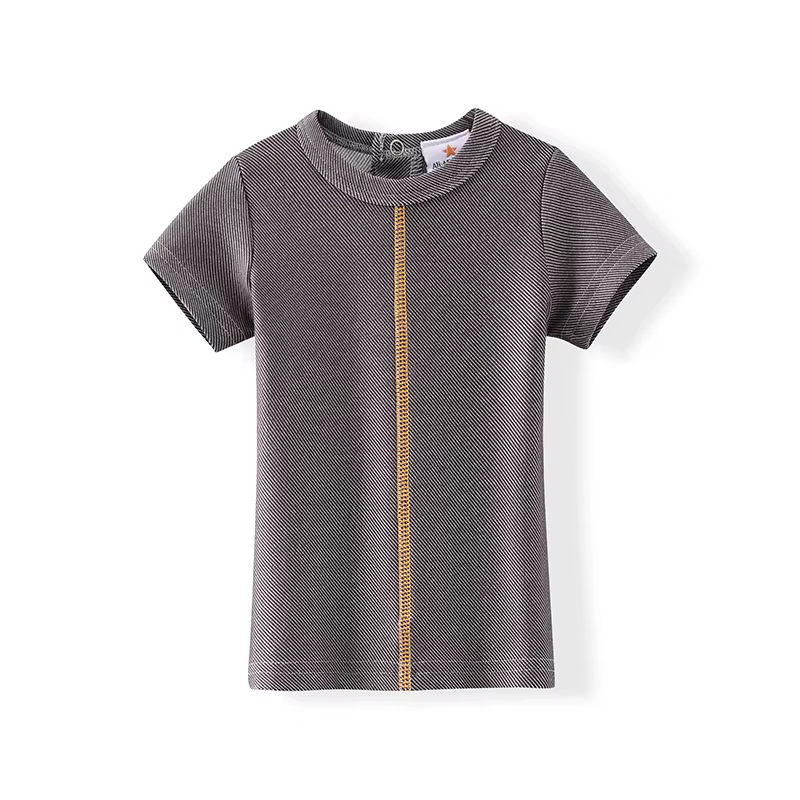 Colourful Denim Zipper Set – T-shirt