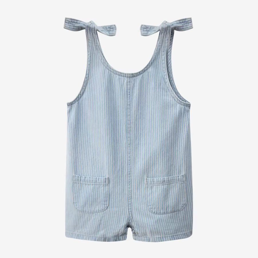 Pinstripe Denim Collection – Baby Romper