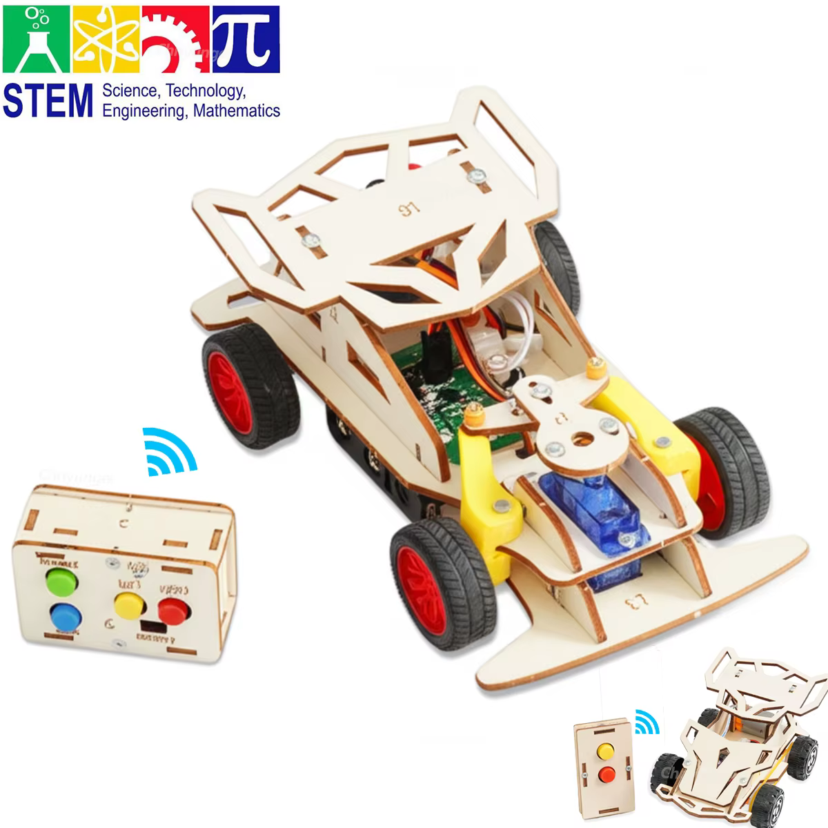 Build-Your-Own Wooden RC Car – Simple Version
