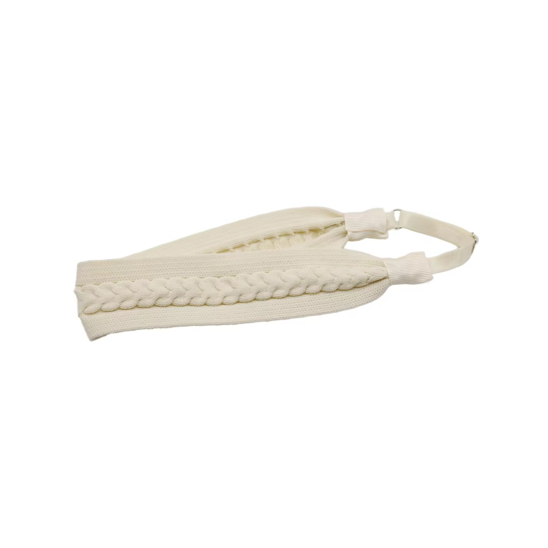Braided Knit Bow Headband Elastic Headband — image 3