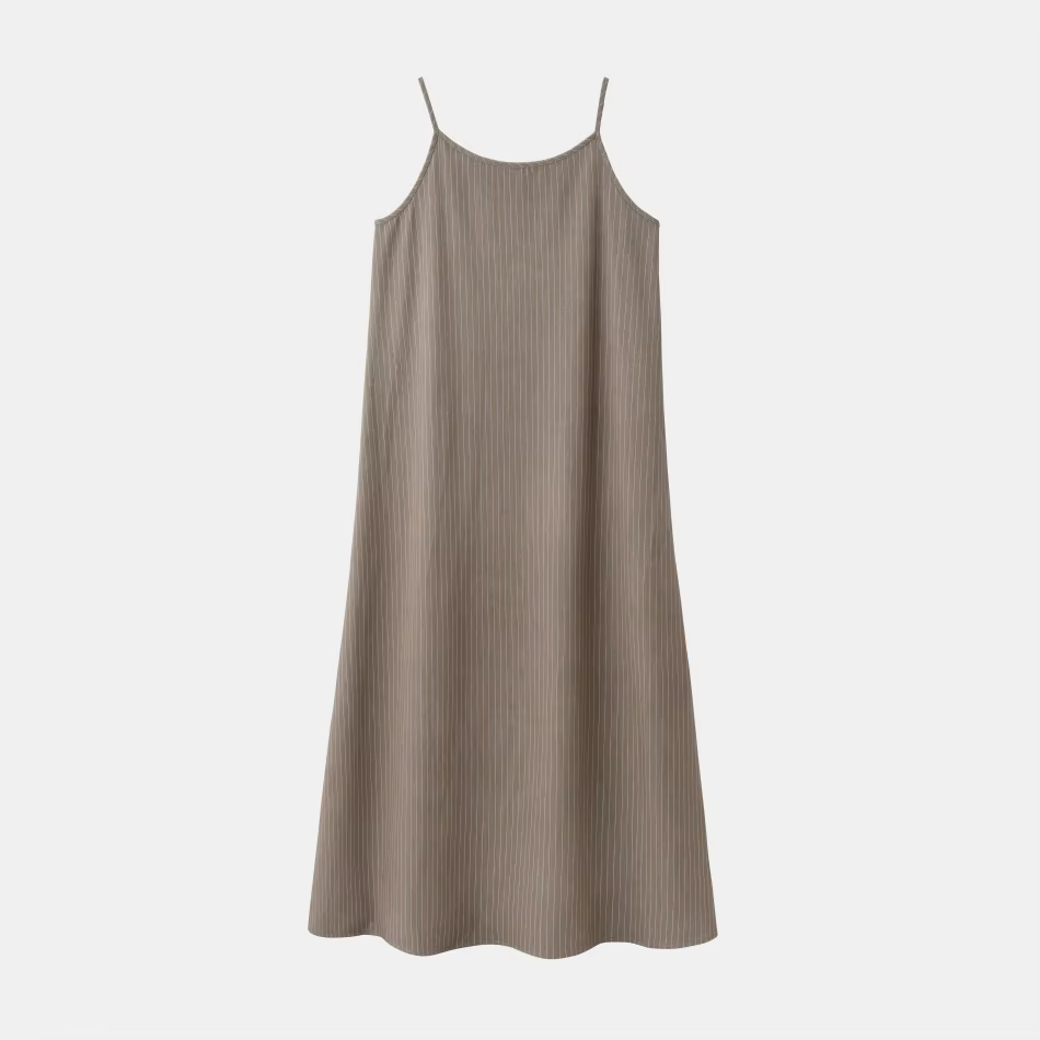 Pinstripe Collection – Taupe Dress – Ali Specials AW26