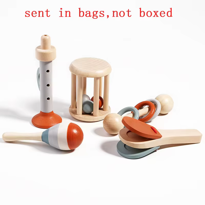 Wooden Baby Bell Rattle — image 5